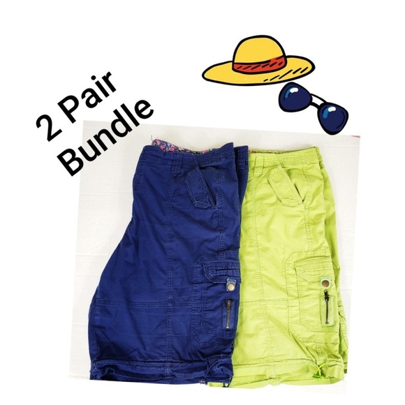 khakis & co womens cargo shorts